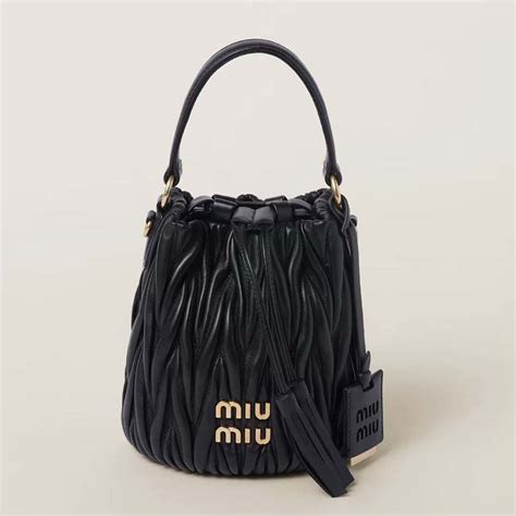 miu miu matelasse bucket bag review